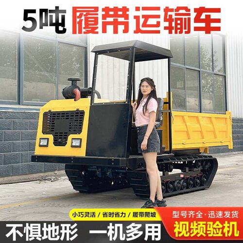 爬山虎运输车履带式拖拉机山地爬坡王农用山区小T型运料机全地形