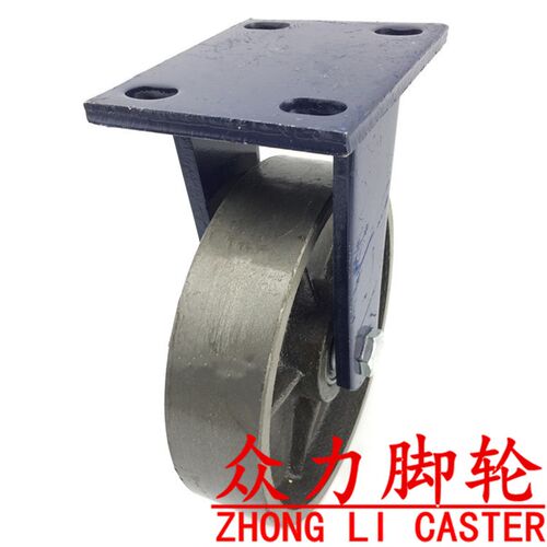 超重型8寸不万向轮全铁轮 6寸耐高温万向脚轮/4轮承载Y3吨重型脚