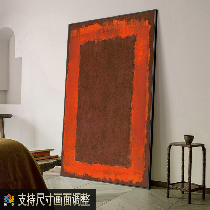 侘寂宅寂风的无框画赤贫风房x间装饰画酒店样板间挂画过道竖版墙
