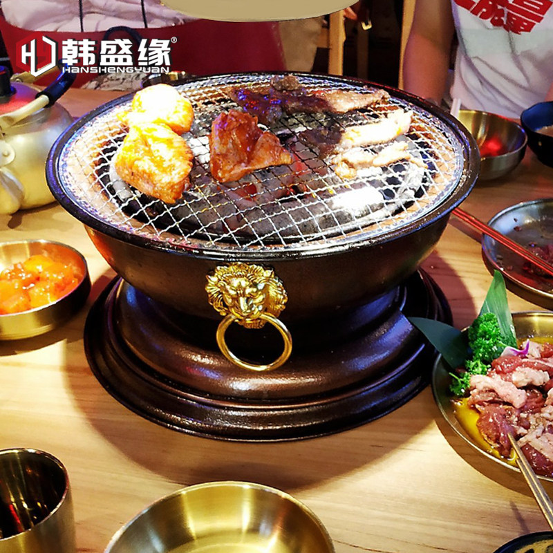 老式泥炉烤肉炉家用日式烧肉炉烧烤泥炉韩式O碳烤炉炭烤炉烤肉炉