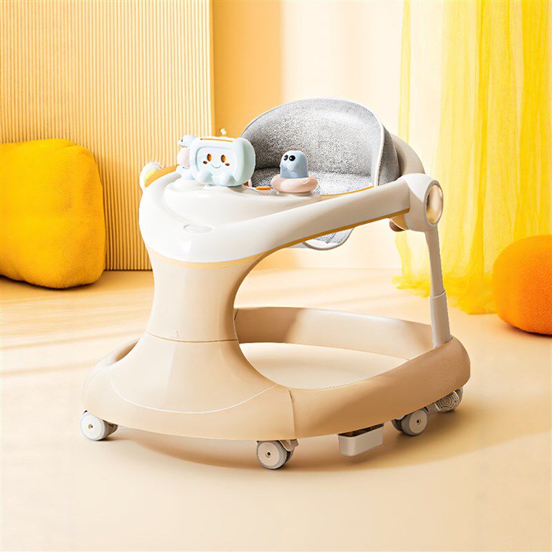 日式樱典婴儿学步车防oq型腿幼儿防侧翻6到18个月可折叠宝宝学行