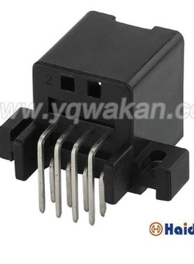 DJ7084-1.2-10  黑色1.2系列8孔汽车接插件 弯针含端子 174049-2