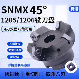 面铣刀盘开粗快进给铣刀片SNMX1205澳克泰瓦尔特SNEU1206通装金鹭