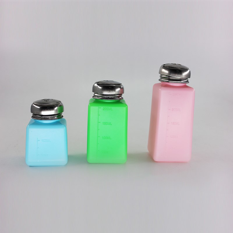 芯硅谷 D6543 HDPE 蓝色/粉色/绿色防静电酒精瓶,普通梅花型喷头