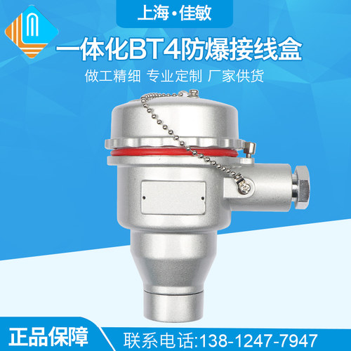上海佳敏CT6一体化BT4防爆热电偶热电阻接线盒仪表壳体感测器配件