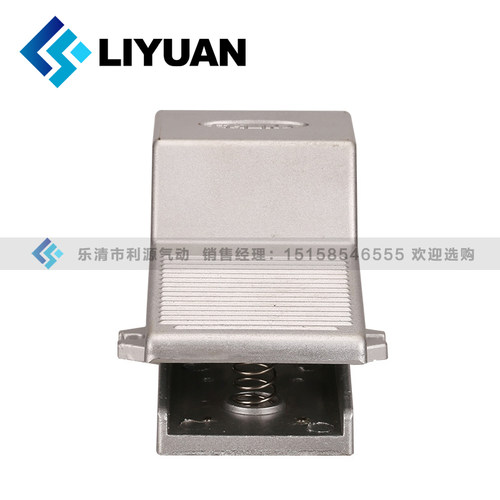 亚德客型气动脚踏开关4F210-08L带锁带罩二位五通脚踏阀FV420/320