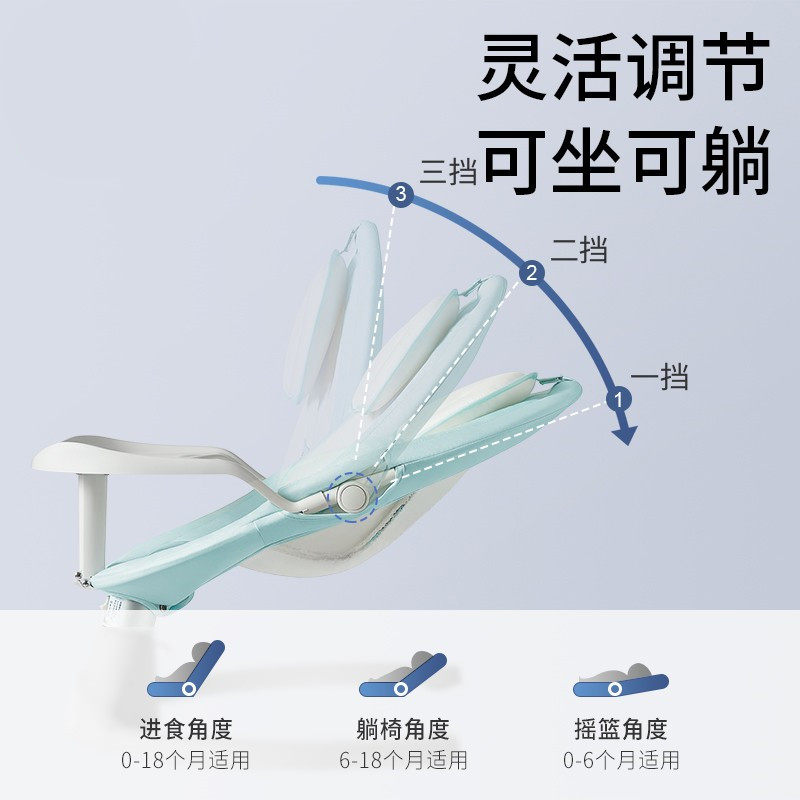 婴儿电动摇摇椅宝宝哄睡躺椅新生C儿摇摇床小孩摇篮安抚椅哄娃神