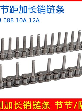 工业传动加长销链条 包装机隔节节节加长销输送链35B 08B 10A 12A