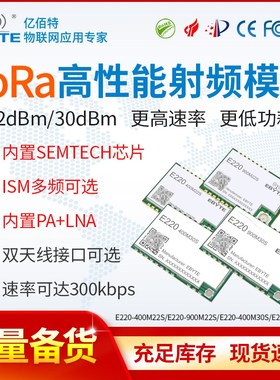 新一代lora无线模块LLCC68芯片远距离433M\470M硬件模块二次开发