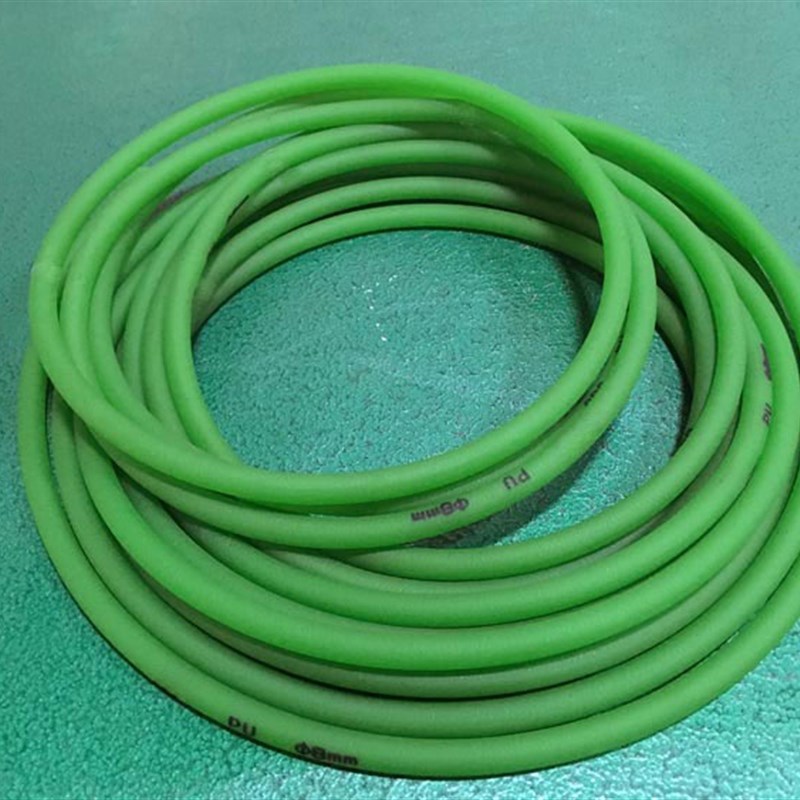 PU聚氨酯圆带 绿色粗面 O型接驳圆皮带 环形粗纹牛筋 工业传动带