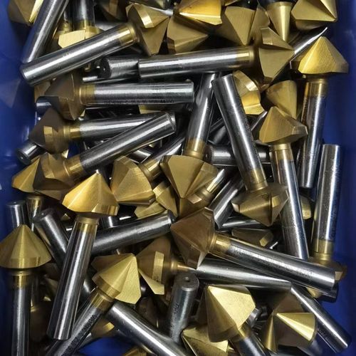 二手倒角刀进口高速钢镀钛涂层镀钴90度三刃倒角钻扩孔倒角器