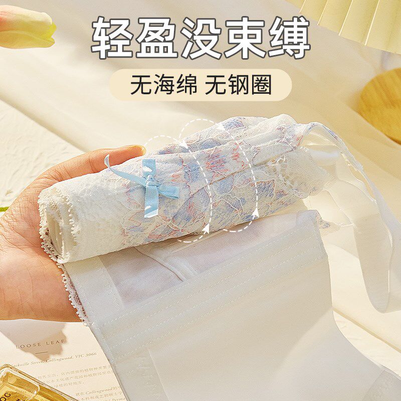 大胸显小内衣女超薄调整型u无钢圈收副乳全罩杯大码聚拢文胸罩夏