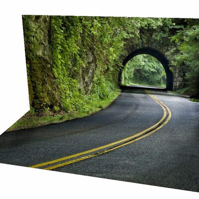 1比18 32 43 64 头文字D高速公路道路马路背景纸车模汽车场景模型