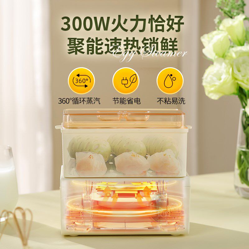 蒸蛋器自动断电家用小型煮蛋器多D功能宿舍小功率迷你蒸鸡蛋神器