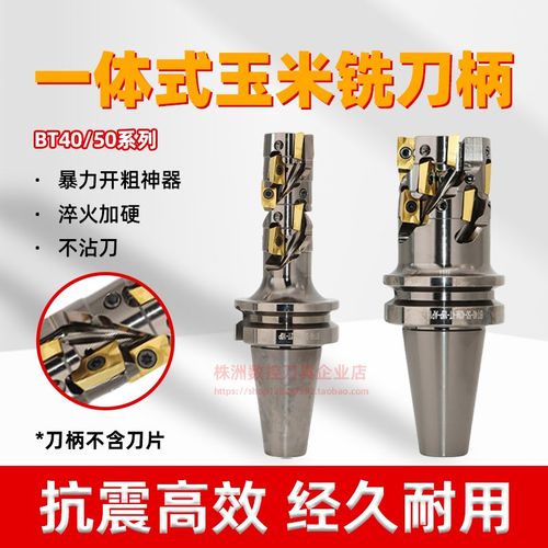 玉米铣刀杆直柄开粗玉米铣刀盘不锈钢一体款刀柄粗皮bap300r1604