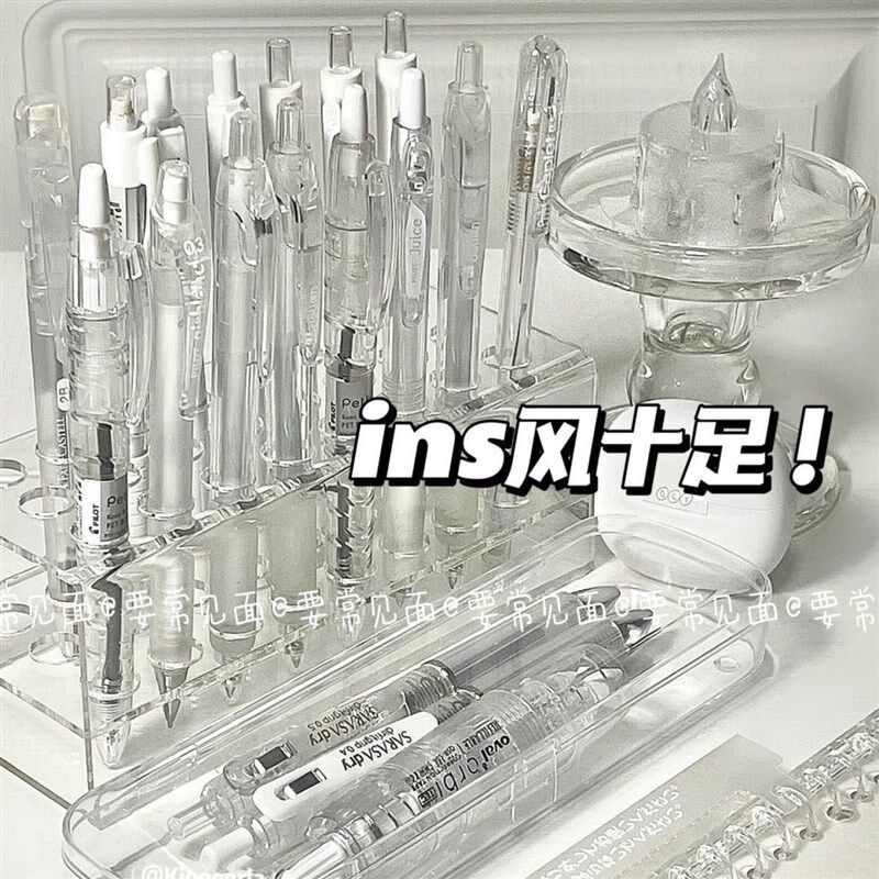 笔架压克力笔展示架文具店麦克笔铅笔中性笔圆珠笔大头陈列架笔筒