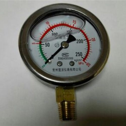 竖立式耐震压力表 油压力表  63mm 0-25mpa 250kg YN-60I ZG1/4