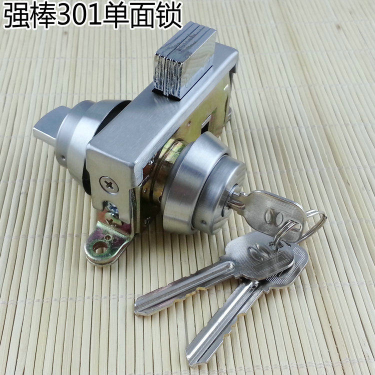 促销价强棒 玻璃门有框门地锁不锈钢门地锁铝合金门地锁301单双