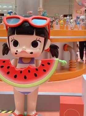 玻璃钢卡通人物泡泡马特t模型雕塑潮玩可爱人偶公仔商场美陈摆件