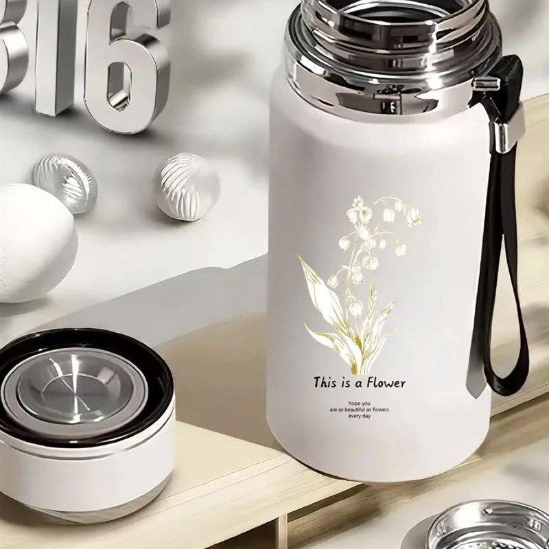 智能保温杯女款大容l量带茶隔显温杯子316不锈钢爆款情侣定制水杯