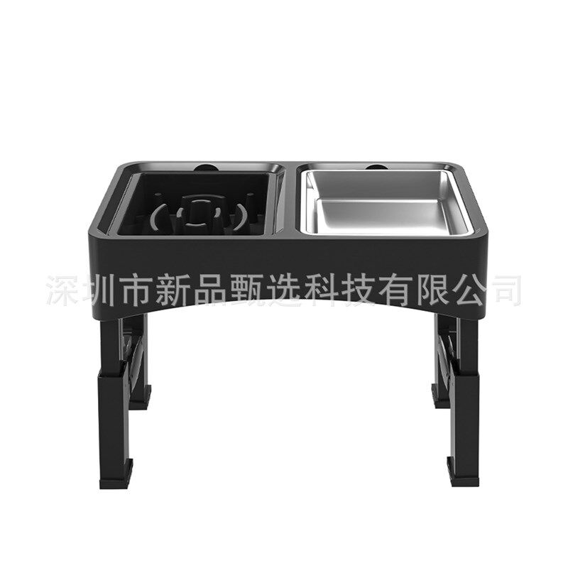 宠物升降桌可f折叠狗碗慢食碗宠物升降碗漂浮碗 可拆卸不锈钢狗碗