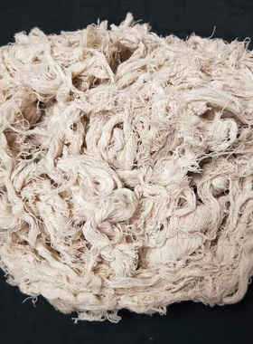 全棉本白擦机纱白色p棉纱废纱工业回丝纱头机械吸水吸油柔软