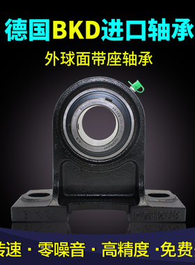 德国BKD进口轴承UCPH217 218外球面带座角接触轴承
