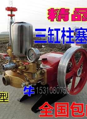 80型农用高压大型三柱塞泵/打药机喷雾器园林灌溉抽水水泵清洗泵