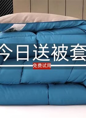 羽绒被95白鹅绒加厚冬被8/10斤春秋被单双人宿Q舍被子棉被芯空调