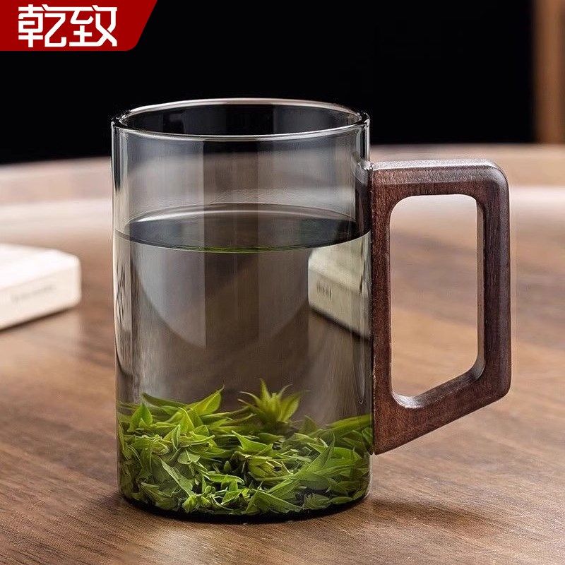 茶杯男士泡茶2025新款大容量耐D高温办公室喝茶杯子玻璃绿茶杯