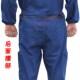 薄款 夏季 连体工作服电焊服 汽修喷漆防尘工装 牛仔连体b衣男士