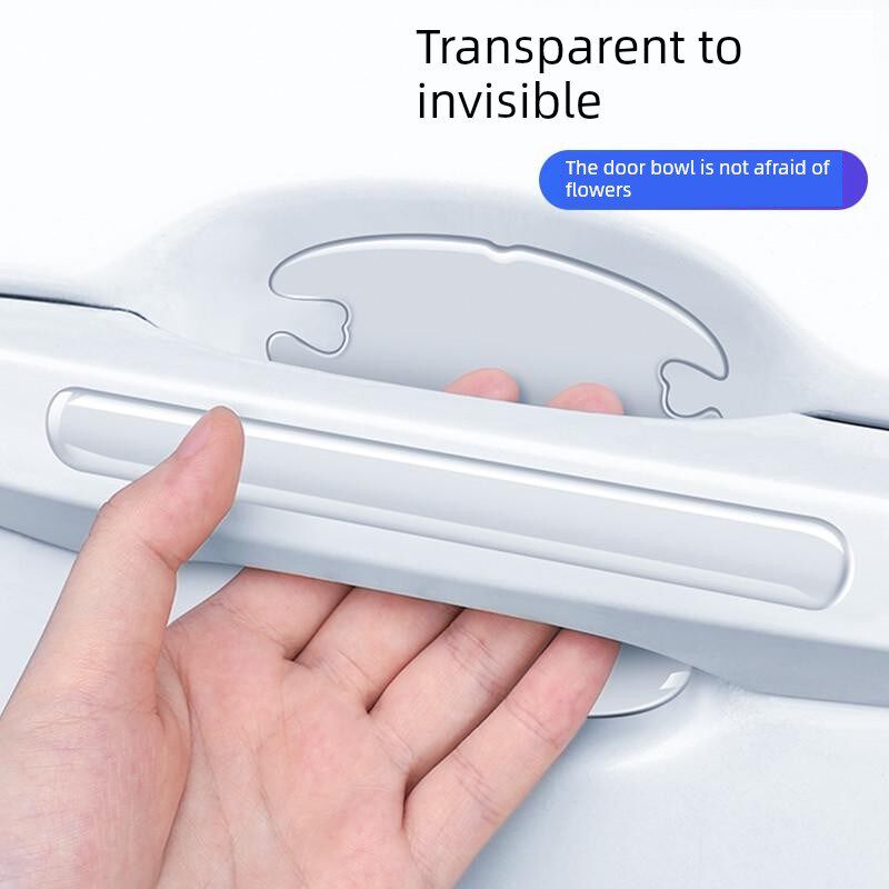 汽车门把手防刮擦贴纸m汽车门把手防撞条汽车门碗保护贴纸透明防