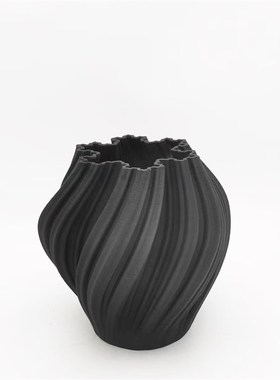 现代简约白d色陶瓷艺术桌面摆件样板间售楼处客厅餐厅玄关处装饰