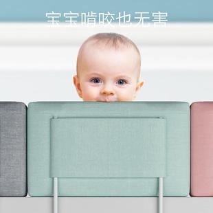 床位围栏防摔婴儿床档护栏一侧免安装床尾挡板防掉被子单侧可升降
