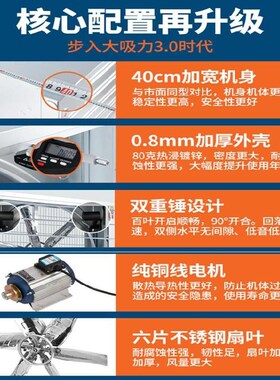 排气扇工业通风换气400ox400窗户抽风机厨房商用500x500低噪音大