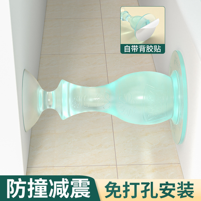 新款门吸软胶大门免打孔加长防撞静音玻璃门N防风缓冲门阻矽胶门