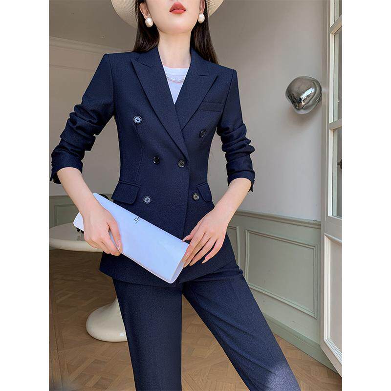 职业西装套装女2024新款春秋冬小个子高级感气质正装休闲西服外套