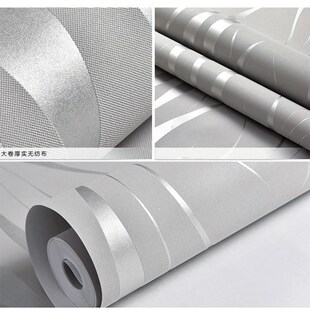 自粘无纺布竖条纹墙纸电视背景x墙卧室客I厅装饰高级感壁纸2024新