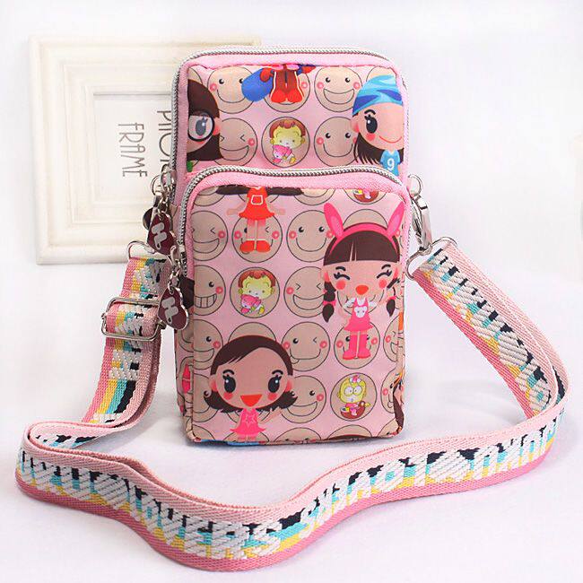 斜挎手机包女防水手腕小包夏季百搭卡通可爱挂脖迷你学生新款女包