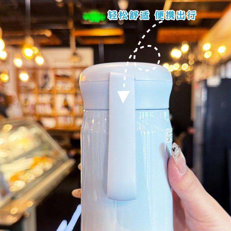 保温杯女2c025新款高颜值简约316不锈钢水杯学生女士小巧便携杯子