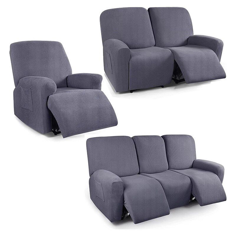 二人位功能躺椅沙发套罩手动懒人椅套现代简约布艺组合.沙发套垫