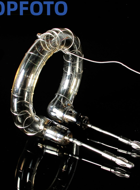 摄影闪光灯管环形管摄影灯1200W-2400W UV涂层石英玻璃环形灯管