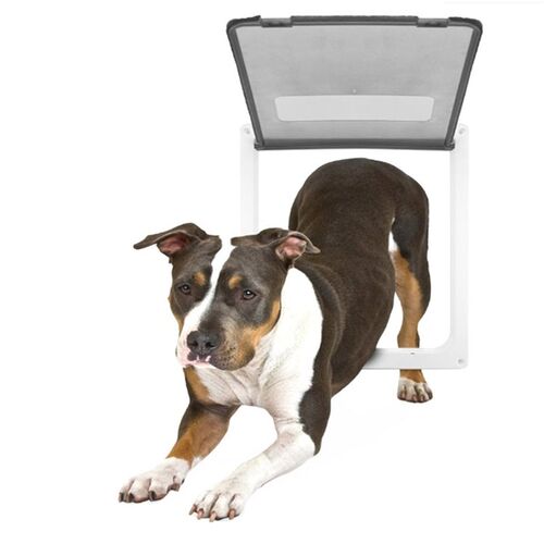 新款宠物用品宠物l门猫门狗门自动进出门狗围栏白色猫犬舍大犬专