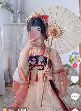 装伞汉包服长道具SEO伞古白色Fofo酱的伞杆子舞蹈伞绸布油纸伞摄