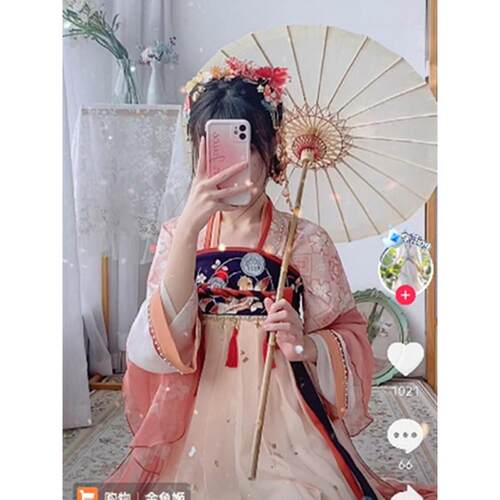 装伞汉包服长道具SEO伞古白色Fofo酱的伞杆子舞蹈伞绸布油纸伞摄