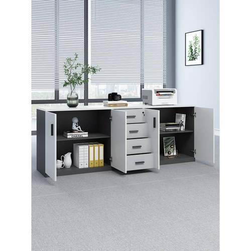 A10L锁文复件柜资座料柜带柜子木质储物柜印机底柜GA08矮办公室矮