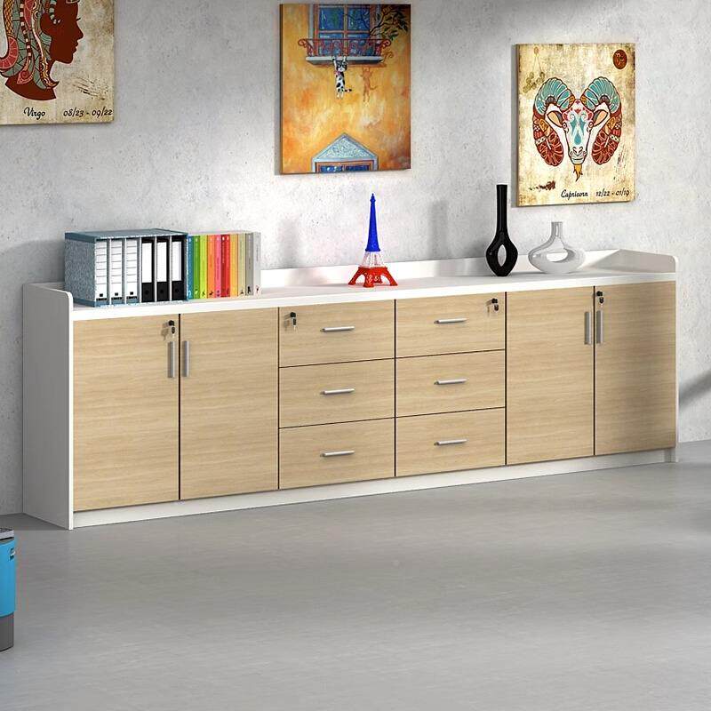 水柜家具板式件柜物矮柜储柜0024带锁木质办公柜档案柜资料茶柜文