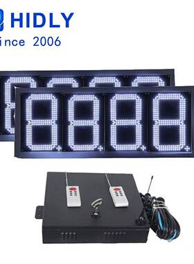 广GAS12Z88深圳RF遥控控高制加户外亮led计价牌油价屏油站显东示