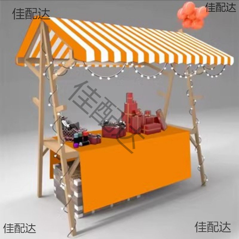 北祥沃木质移动市集摆摊货架