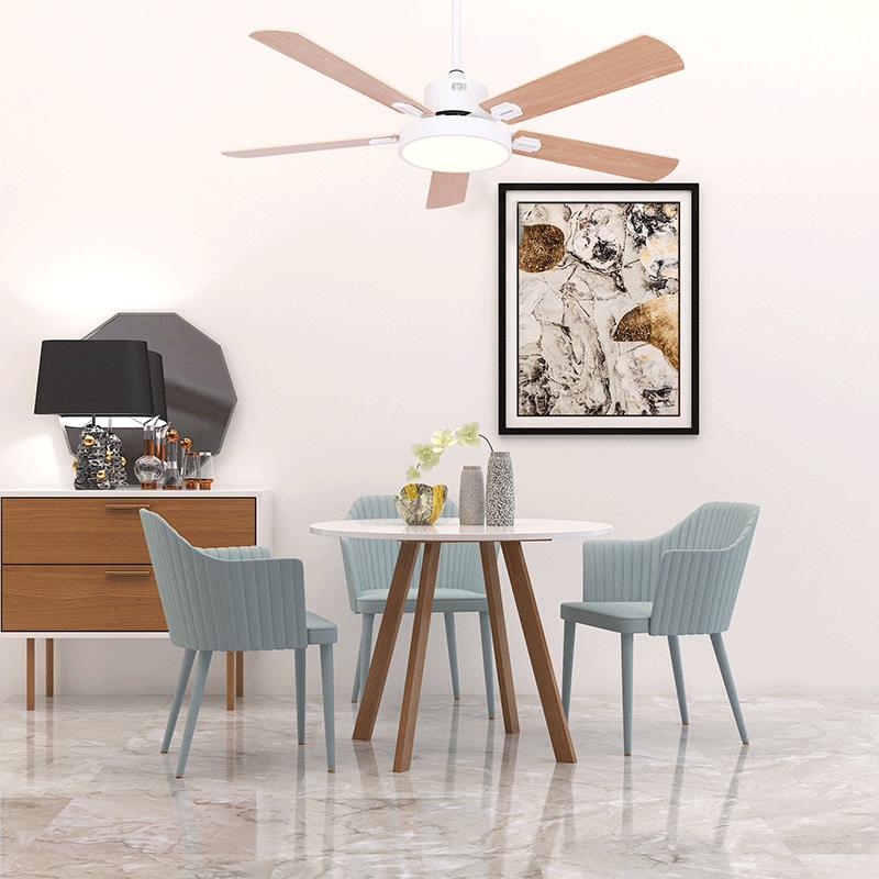 现代简约风扇e灯卧室风扇吸顶灯客厅扇灯餐厅吊灯ld木无品牌/扇叶